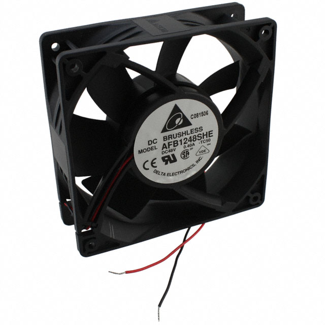 AFB1248SHE-TC50 Delta Electronics FAN AXIAL 120X38MM 48VDC WIRE