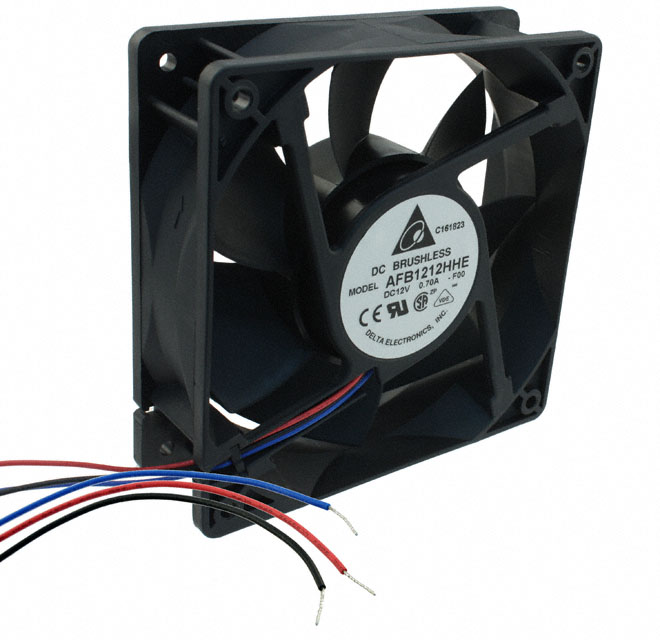 AFB1212HHE-F00 Delta Electronics FAN AXIAL 120X38MM 12VDC WIRE