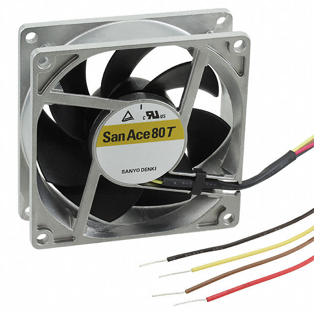 9GT0824P4S001 Sanyo Denki America Inc. FAN 80X25MM 24VDC RBLS TACH, PWM