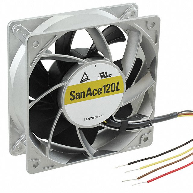 9LG1224P1H001 Sanyo Denki America Inc. FAN 120X38MM 24VDC RBLS TACH,PWM