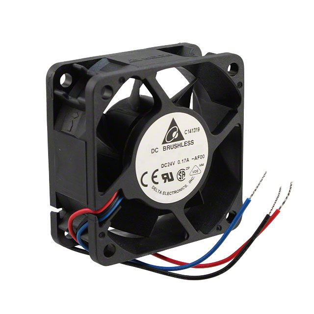 AFB0624VH-AF00 Delta Electronics FAN AXIAL 60X25.4MM 24VDC WIRE