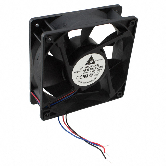 AFB1212VHE-T50F Delta Electronics FAN AXIAL 120X38MM 12VDC WIRE
