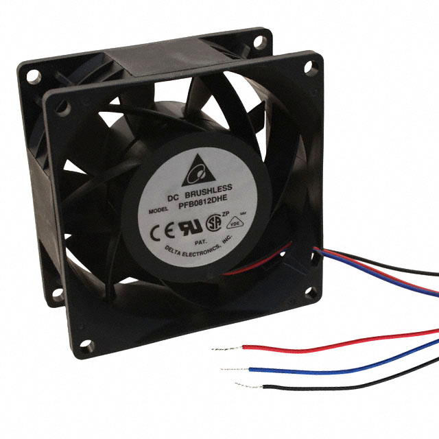 PFB0812DHE-F00 Delta Electronics FAN AXIAL 80X38MM 12VDC WIRE
