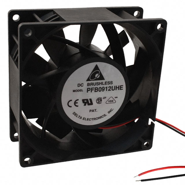 PFB0912UHE Delta Electronics FAN AXIAL 92X38MM 12VDC WIRE