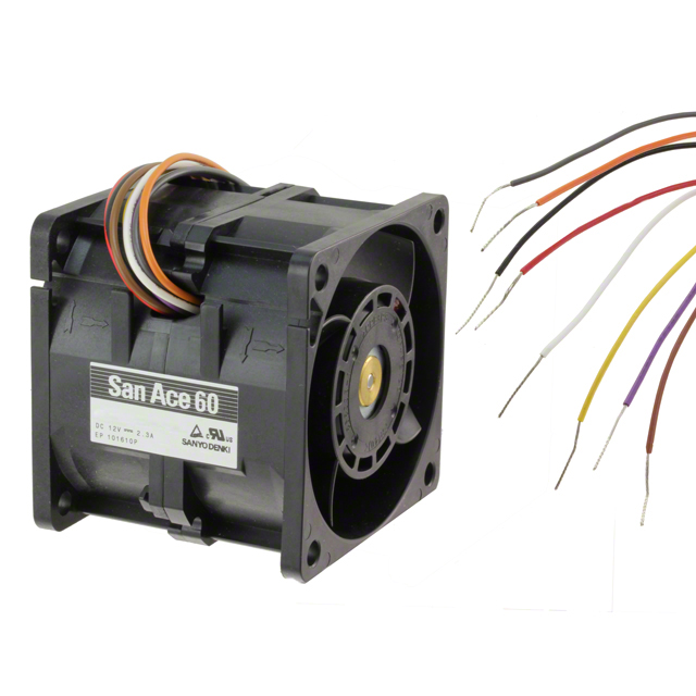 9CRA0612P6J001 Sanyo Denki America Inc. FAN 60X56MM 12VDC TACH,PWM