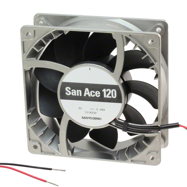 9SG1224G102 Sanyo Denki America Inc. FAN 120X38MM 24VDC RBLS