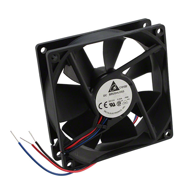 AFB0912H-R00 Delta Electronics FAN AXIAL 92X25.4MM 12VDC WIRE