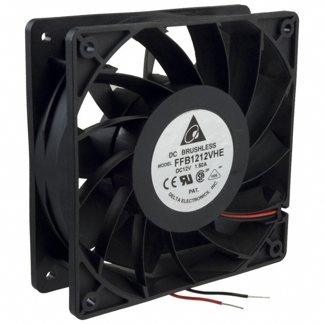 FFB1212VHE Delta Electronics FAN AXIAL 120X38MM 12VDC WIRE
