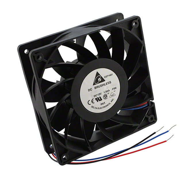FFB1212VHE-F00 Delta Electronics FAN AXIAL 120X38MM 12VDC WIRE