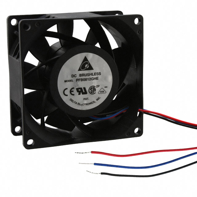 PFB0812GHE-F00 Delta Electronics FAN AXIAL 80X38MM 12VDC WIRE