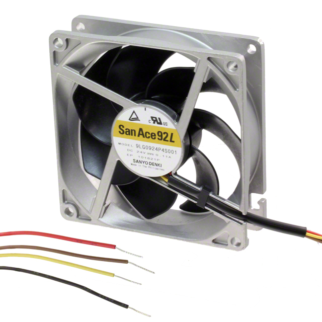 9LG0924P4S001 Sanyo Denki America Inc. FAN 92X25MM 24VDC RBLS TACH,PWM