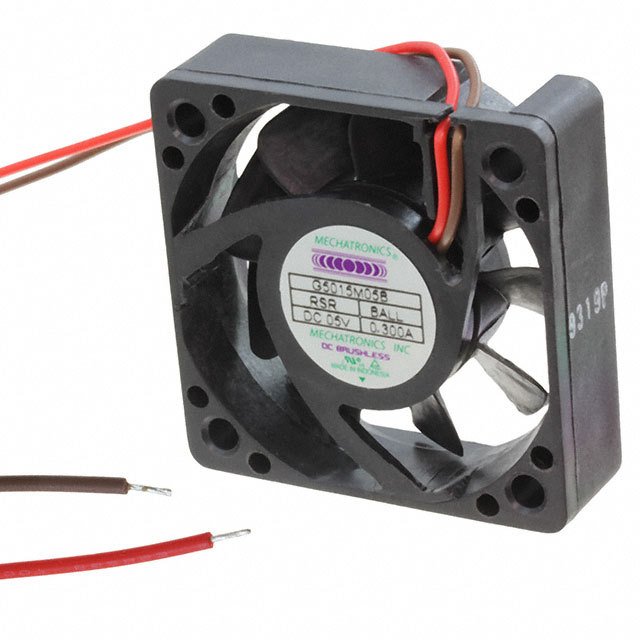 G5015M05B-RSR Mechatronics Fan Group FAN AXIAL 50X15MM BALL 5VDC WIRE