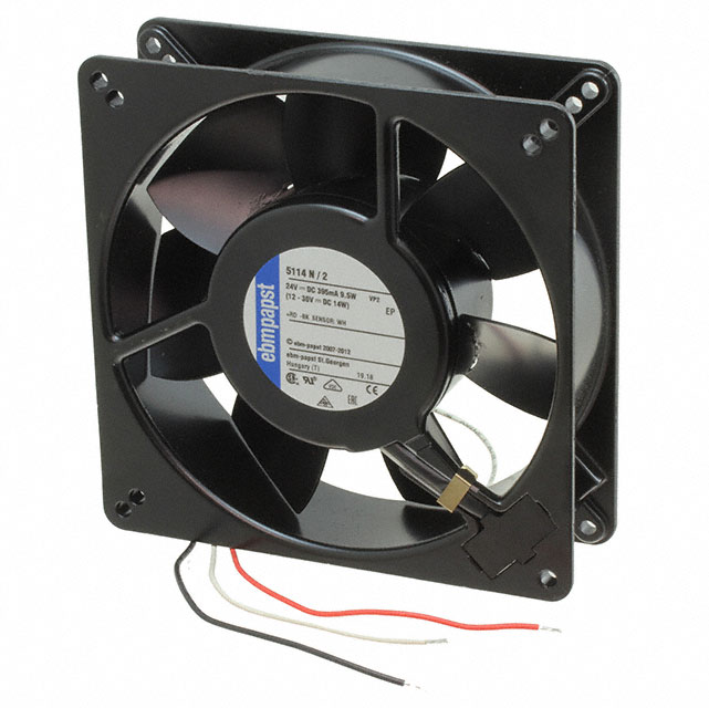 5114N/2 ebm-papst Inc. FAN AXIAL 135X38MM 24VDC