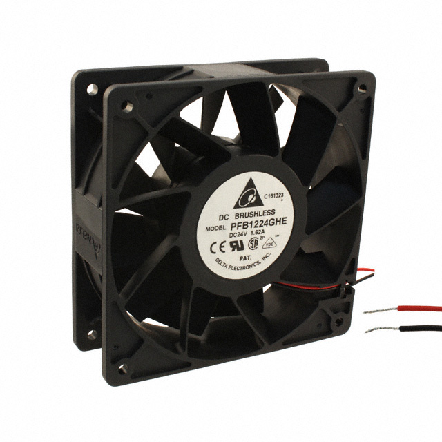 PFB1224GHE Delta Electronics FAN AXIAL 120X38MM 24VDC WIRE