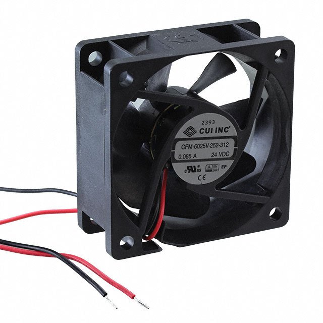 CFM-6025V-252-312 CUI Inc. FAN AXIAL 60X25MM 24VDC WIRE