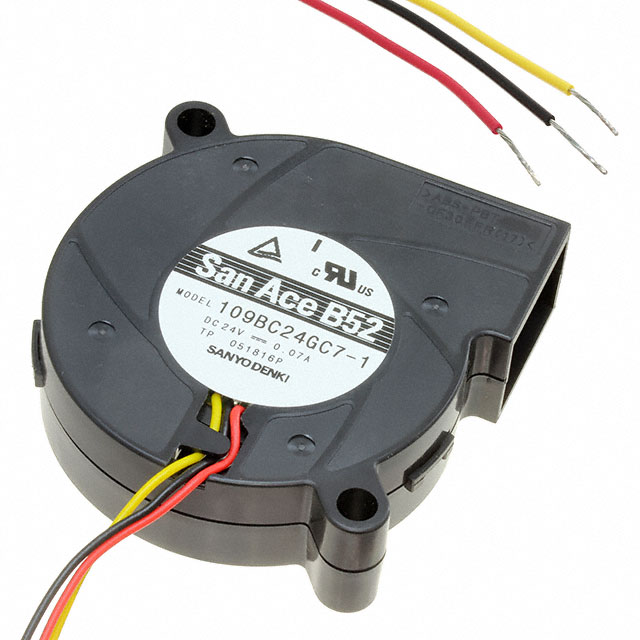 109BC24GC7-1 Sanyo Denki America Inc. DC BLOWER 52X15MM TACH