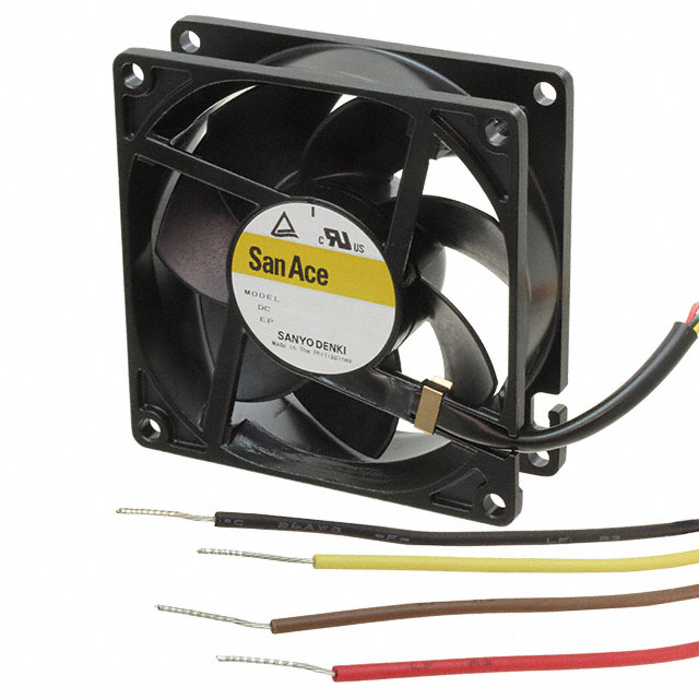 9WL0824P4J001 Sanyo Denki America Inc. FAN 80X25MM 24VDC IP68 RBLS TACH