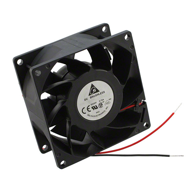 FFB0824EHE Delta Electronics FAN AXIAL 80X38MM 24VDC WIRE