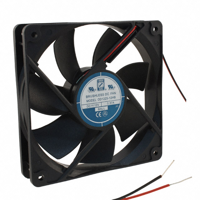 OD1225-12HB Orion Fans FAN AXIAL 120X25MM 12VDC WIRE
