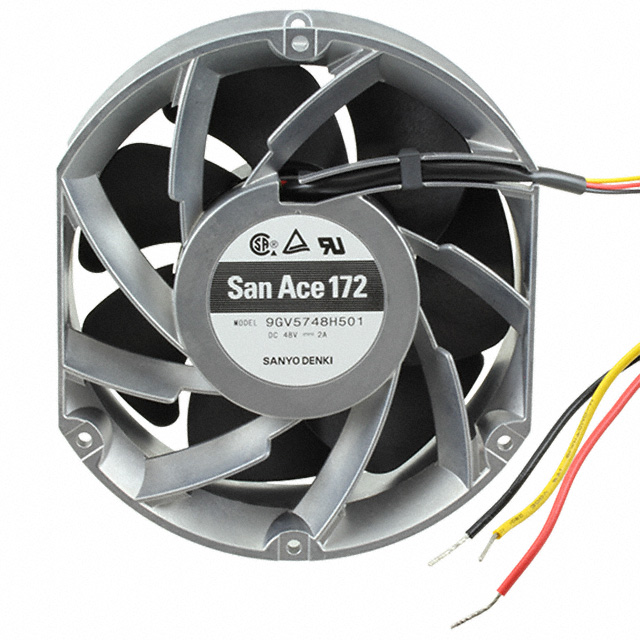 9GV5748H501 Sanyo Denki America Inc. FAN 172X51MM 48VDC SDCUT RBLS