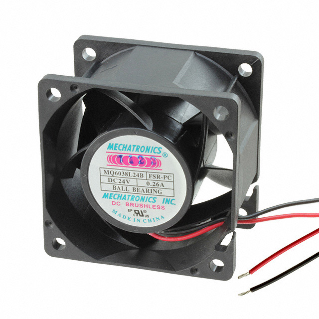 MQ6038L24B-FSR-PC Mechatronics Fan Group FAN AXIAL 60X38MM 24VDC WIRE