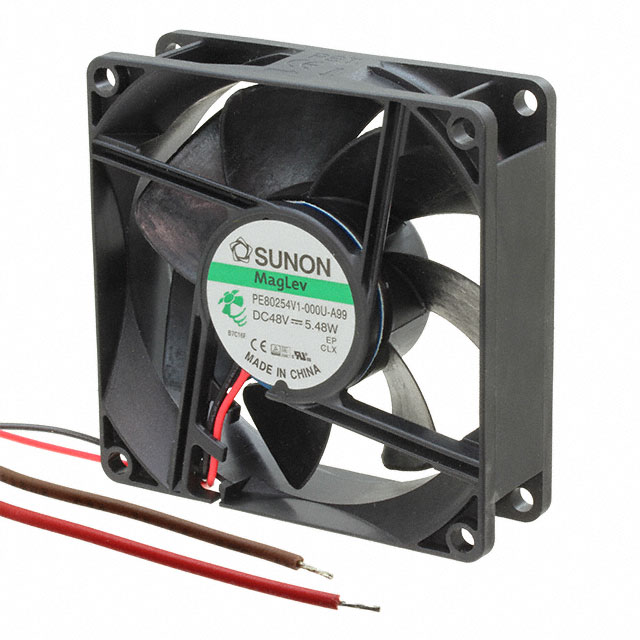 PE80254V1-000U-A99 Sunon Fans FAN AXIAL 80X25MM 48VDC WIRE