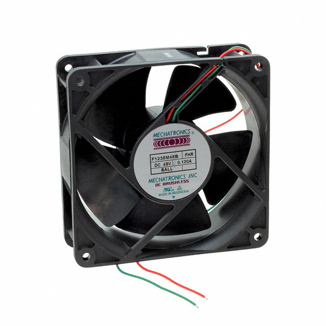 F1238E48B-FHR Mechatronics Fan Group FAN AXIAL 119X38MM 48VDC WIRE