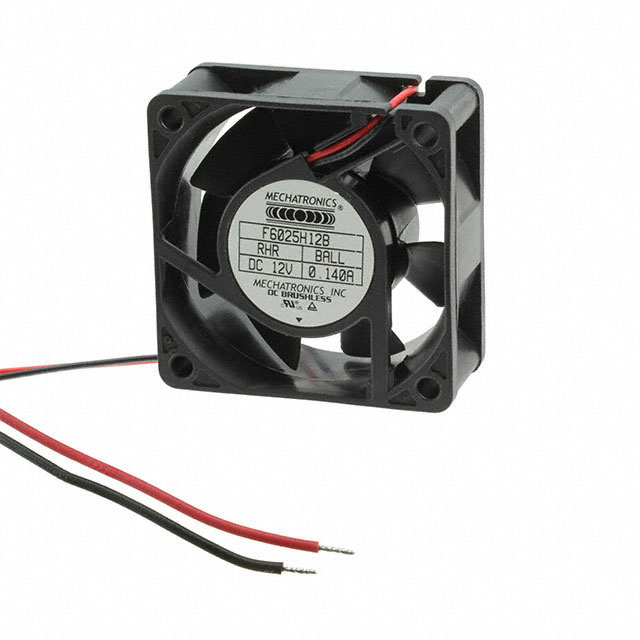 F6025H24B-RHR Mechatronics Fan Group FAN AXIAL 60X25MM 24VDC