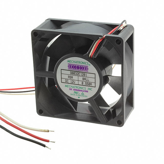 G8032E12B1-RSR-CC Mechatronics Fan Group FAN AXIAL 80X32MM TACH CC 12VDC