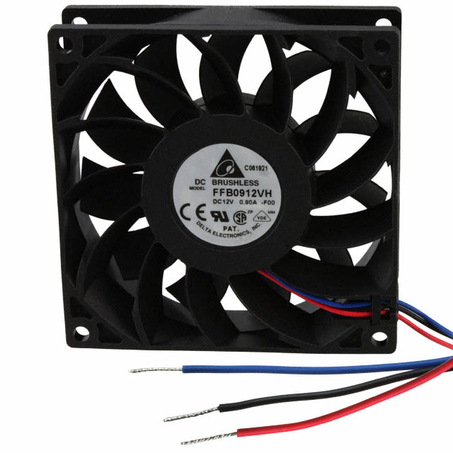FFB0912VH-F00 Delta Electronics FAN AXIAL 92X25.4MM 12VDC WIRE