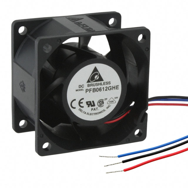 PFB0612GHE-R00 Delta Electronics FAN AXIAL 60X38MM 12VDC WIRE