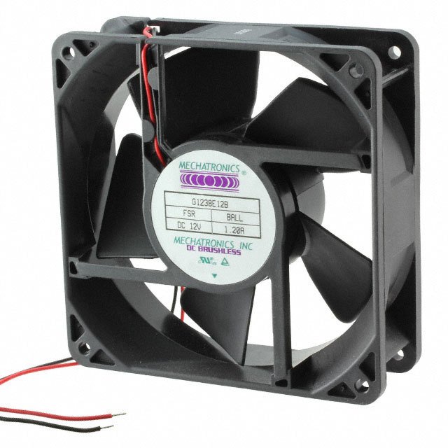 G1238E12B-FSR-EM Mechatronics Fan Group FAN AXIAL 120X38MM IP57 12VDC